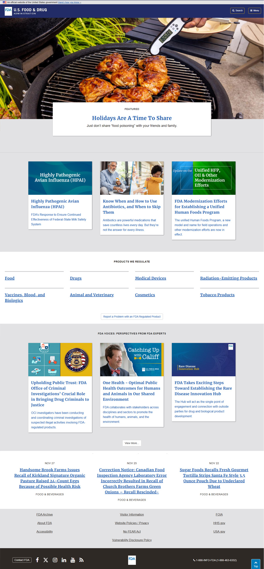 FDA.gov Food and Drug Administration